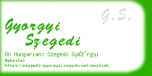 gyorgyi szegedi business card